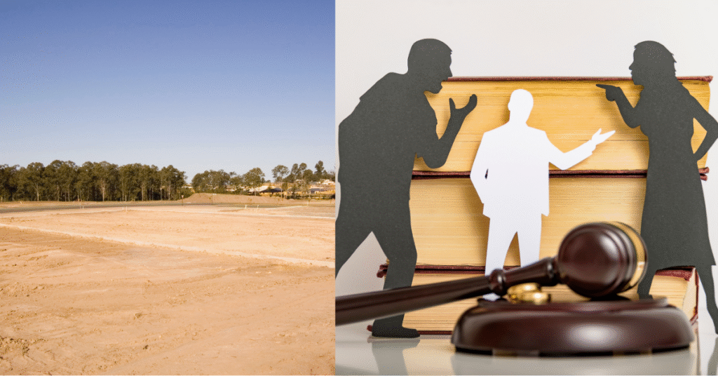 Green and White Modern Land Plot Sale Facebook Ad